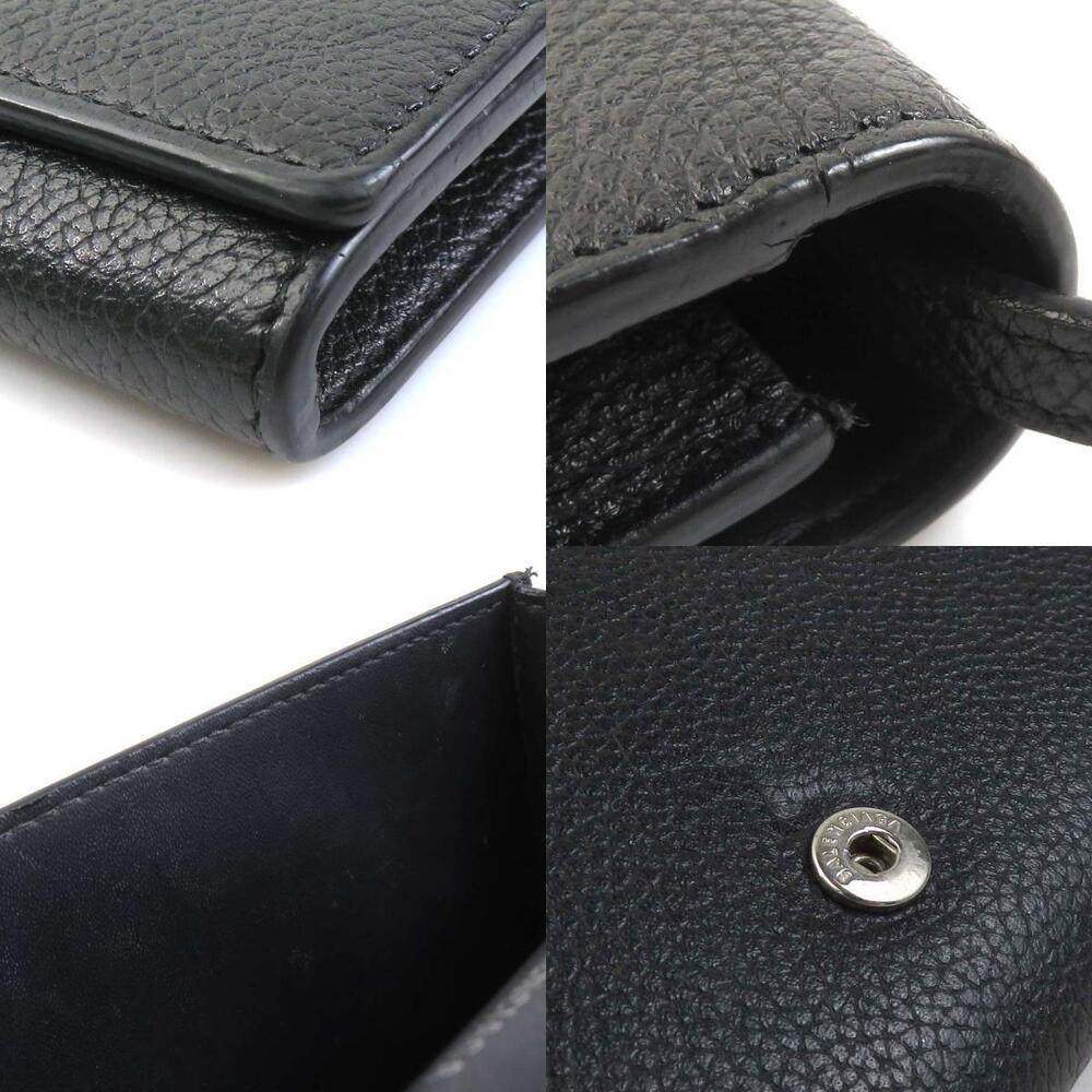 Balenciaga Shoulder Bag Pouch Black Leather - Picture 3 of 4